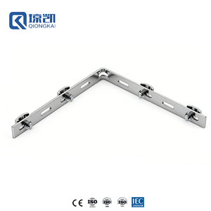 QIONGKAI Accessoires et raccords pour paniers de câbles <span class=keywords><strong>en</strong></span> treillis métallique - Équerre de courbure <span class=keywords><strong>en</strong></span> arc / courbure standard pour raccords <span class=keywords><strong>en</strong></span> <span class=keywords><strong>T</strong></span>, coudes et croisillons - Product Image 2
