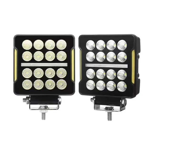 ใหม่ 12-30V 21W LED ไฟหน้า 4 นิ้ว worklight สี่เหลี่ยมสําหรับอุปกรณ์เสริมในรถยนต์และไฟขับรถออฟโร้ด