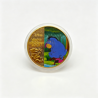Pièce de monnaie commémorative 2026 Personnage de dessin animé Ours Mignon Ami du Miel, 5 designs, en métal plaqué or, avec étui
