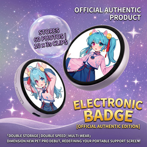 Badge de <span class=keywords><strong>voiture</strong></span> numérique <span class=keywords><strong>Nikko</strong></span> Beambox via application : Mise à jour d'image et vidéo de 10 secondes, écran tactile 1,83 pouces longue durée pour écran numérique. - Product Image 2