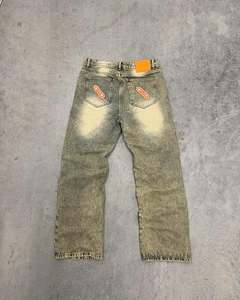 <span class=keywords><strong>Jeans</strong></span> Vintage con Stonewashed da <span class=keywords><strong>uomo</strong></span> con rivetti stile Streetwear <span class=keywords><strong>Jeans</strong></span> larghi da <span class=keywords><strong>uomo</strong></span> - Product Image 2