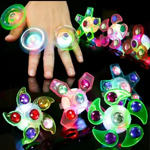 wholesale cheap Birthday Party Kids Gift Different Style Rotation Flash Luminous Rings plastic led flashing ring toy