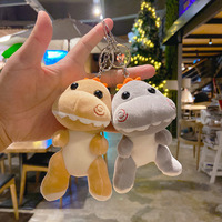 Gantungan Tas Boneka Dinosaurus Plush, Boneka Pasangan, Mainan Boneka Plush, Gantungan Kunci Kartun, Perhiasan Tas Sekolah, Gantungan Kunci Mobil
