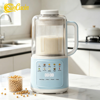 Machine à lait de soja 1,6 L à écran tactile, machine à lait de noix électrique, machine à lait de noix portable, machine à lait de soja personnalisée