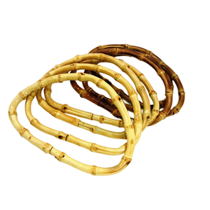 Handmade Bamboo Bag Handles for Handbags for Needlework Wholesale Supply