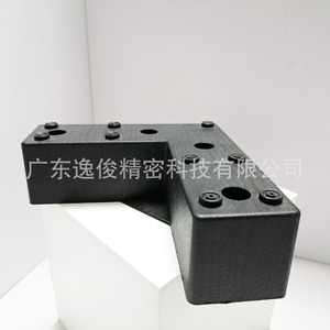Yijun Plastic L-Shaped Furniture Legs Black 4037 Adjustable For Table Chair Bed Modern Minimalist Easy Installation - Product Image 3