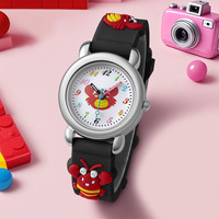 Dessin animé WJ-11487 crabe et homard Design mignon enfants montre bande de Silicone Quartz filles montre en gros Offre Spéciale enfants montres
