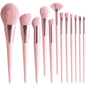 <span class=keywords><strong>Bellea</strong></span> Gold Mädchen 10-teiliges Multifunktionales Fächerpinsel-Set für Gesicht & Augenbrauen-Stift Stilvolles Geburtstagsgeschenk mit Holzgriff - Product Image 2