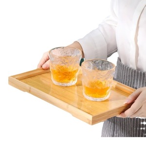Plateau de service en bambou, plusieurs tailles, rectangulaire, pour thé, café, rangement, pour la maison, l'hôtel, le restaurant - Product Image 5