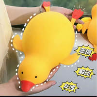 Jouets moelleux, jouets anti-stress, jouets pour soulager le stress, Jouet anti-stress Canard, Jouets extensibles Canard Jaune Géant, Jouets moelleux amusants