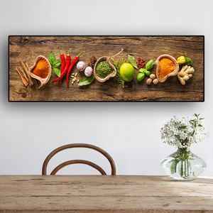 Toile de <span class=keywords><strong>cuisine</strong></span> avec graines de légumes et épices, affiches et imprimés scandinaves, tableau d'art mural, décor de salon, Art - Product Image 1