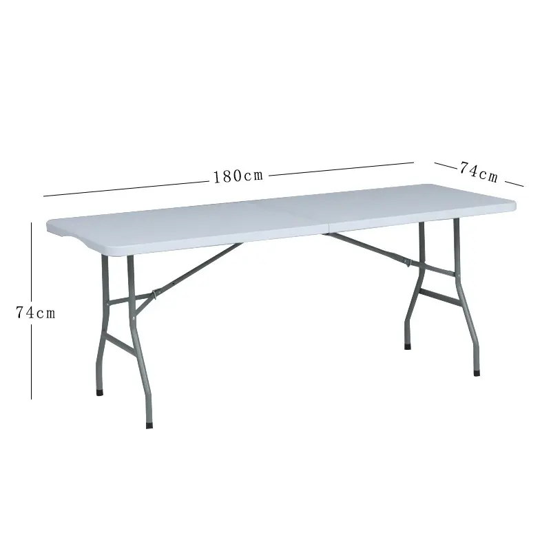 Draagbare Easy Carry Vierkante Outdoor Opvouwbare Poten Kampeertafel In Hoogte Verstelbare Aluminium Kunststof Opvouwbare Tuin Eettafel