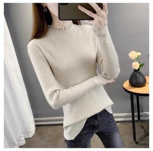 Suéter suelto de alta calidad para mujer, Tops de moda, ropa informal de cuello alto para mujer - Product Image 5