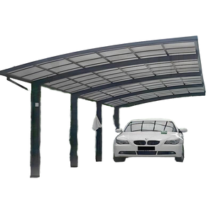 Expédition rapide, auvent de stationnement pour voiture en aluminium imperméable, protection solaire extérieure, abri pour voitures sur allée ou côté rue, pour 2 voitures - Product Image 2