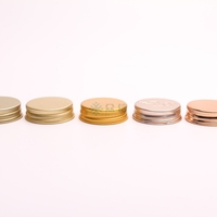 Vente en gros usine – Couvercles à vis en aluminium de 18 mm, 20 mm, 24 mm, 38 mm, 45 mm, 52 mm pour bouteilles et pots, couvercles métalliques à vis de qualité alimentaire