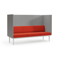 Ensemble canapé moderne en cuir avec accoudoirs hauts Design de zones d'attente publiques Hôpitaux Bureaux Chaises de repos modulaires
