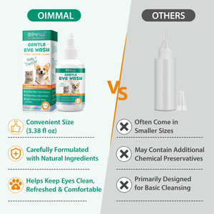 OIMMAI delicato Comfort umidità mantenere pulito fresco 100ml Pet Cat cane collirio per gli occhi sensibili o secchi - Product Image 4