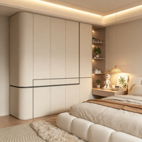 Armoire de chambre de luxe de haute qualité pour projets d'aménagement intérieur de villas modernes, avec tiroirs, pour mobilier architectural résidentiel