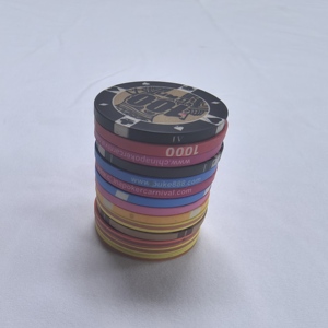 Fichas de Póker de Cerámica de Lujo QINLONG de 10g con Diseño Personalizado de 39*3.3mm para Casino - Product Image 4