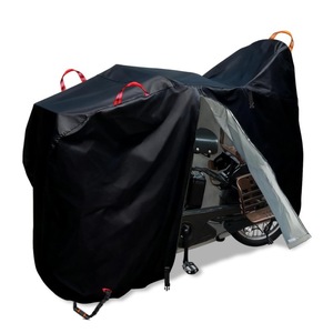 Housse de vélo 600D épaisse, imperméable, noire, protection contre la poussière et la pluie pour vélo cargo - Product Image 3