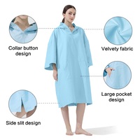 Peignoir de bain de nouvelle conception 2026, serviettes à séchage rapide et hautement absorbantes, poncho de surf personnalisé pour hommes, serviette de plage à capuche avec logo