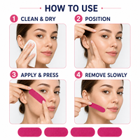 Bande de kinésiologie personnalisée en coton hypoallergénique pour lifting du visage, anti-rides et raffermissement de la peau, directement de l'usine