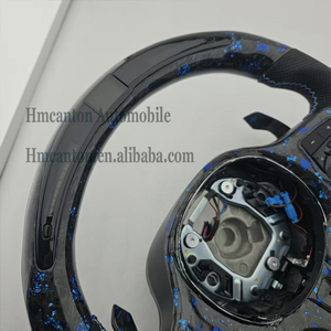 พวงมาลัยรถยนต์หนังแท้แบบเจาะรู คาร์บอนไฟเบอร์ฟอร์จ รุ่นใหม่มาแรง สำหรับ BMW G20 G30 G01 ซีรีส์ 3 ซีรีส์ 5 - Product Image 5