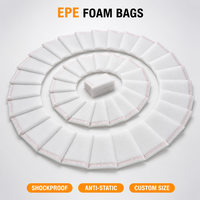 Sac de protection en mousse EPE, pochette en coton perlé, sac en mousse antichoc pour l'électronique, emballage en mousse pour articles fragiles