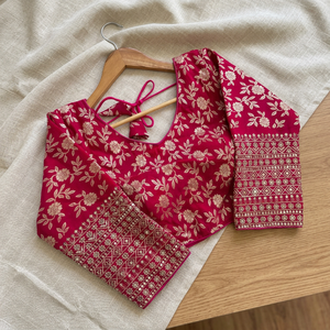 Blusa India Pakistaní Más Vendida, Diseño Pesado Rosa, Seda Dhola, Último Modelo Exclusivo, Manga Larga, Lista para Usar, con Lentejuelas, Moderna - Product Image 2