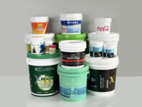 Fournisseur d'usine Contenant en plastique compostable de qualité alimentaire de 20 L avec couvercle jetable étanche pour le stockage du miel et de la crème glacée Prix ​​bas