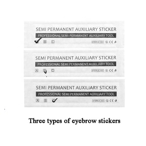 เครื่องมือช่างทำคิ้วแบบใช้แล้วทิ้ง,เครื่องมือสักคิ้วแบบถาวรสำหรับแต่งคิ้วสติกเกอร์ลายฉลุทำจากซิลิโคน - Product Image 4