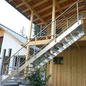 Le Migliori Ringhiere in Vetro per Scale, Design Moderno, Scale in Acciaio al Carbonio, Finitura Antiruggine, Facile Installazione per Uso Esterno - Product Image 6