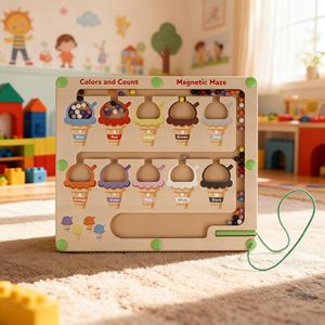 Wooden Baby Intelligence Development <strong>Toys</strong> Early Learning Education <strong>Montessori</strong> <strong>Toys</strong> Suitable <strong>for</strong> <strong>1</strong> to 2 <strong>Year</strong> <strong>Old</strong> Baby Puzzles - Product Image 3