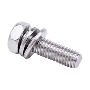 Vis mécaniques en acier zingué à tête hexagonale cruciforme avec rondelle à ressort et rondelle plate, norme GB9074.13 (pouces) - Product Image 4