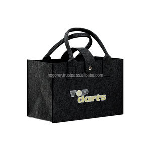 กระเป๋าโท้ทแบบยูนิเซ็กซ์ ทำจากผ้าสักหลาด PET รีไซเคิลได้ 100% เป็นมิตรกับสิ่งแวดล้อม พร้อมลายปักด้วยความร้อนเย็บด้วยเครื่องจักร ทนทานและนำกลับมาใช้ใหม่ได้ - Product Image 2