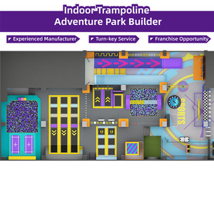 Bettaplay 1200sqm trẻ em trong nhà Thiết bị sân chơi với dốc trượt & Trampoline khuyến khích leo núi & chơi trò chơi - Product Image 4