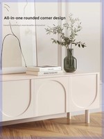 Moderne Simple Crème Style Meuble TV Lumière De Luxe Français Salon Chambre Tiroirs De Rangement Au Sol