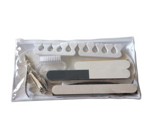 Ensemble de manucure et de pédicure jetable professionnel 12 pièces Matériau EVA emballé dans un sac en PVC - Product Image 1
