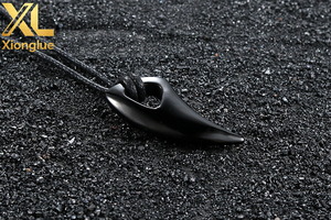 Wholesale Men's Trendy Stainless Steel Wolf Teeth Pendant Necklace Waterproof Veterans <b>Memorial</b> <b>Gift</b> with New Style - Product Image 6