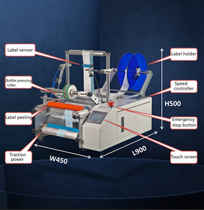 Bán buôn giá bán tự động nhãn dán PET PP nhựa chai dầu Nước uống chai <span class=keywords><strong>labeler</strong></span> máy dán nhãn - Product Image 5