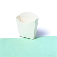 Boîtes à frites sur mesure, directement de l'usine, en papier kraft anti-graisse, jetables, pour l'emballage des aliments frits
