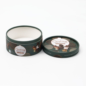 Tube d'emballage rond en carton biodégradable de qualité alimentaire pour chocolat, personnalisable en gros pour usine - Product Image 4