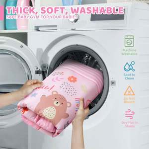 Tapis de jeu pour bébé avec 5 jouets sensoriels pour bébés et tout-petits de 0 à 12 mois - Product Image 6