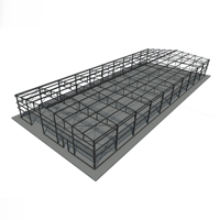Aisi-diseño de fabricación de cobertizo de construcción de fábrica de plantas, estructura Industrial prefabricada de acero enrollado en caliente, 22-30 días
