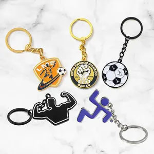 2024 Nieuwe Collectie Taekwondo Sleutelhanger Custom Design Goud Voetbal Sleutelhanger Metaal Zinklegering 2d 3d Sport Sleutelhanger Sleutelhanger Sleutelhanger