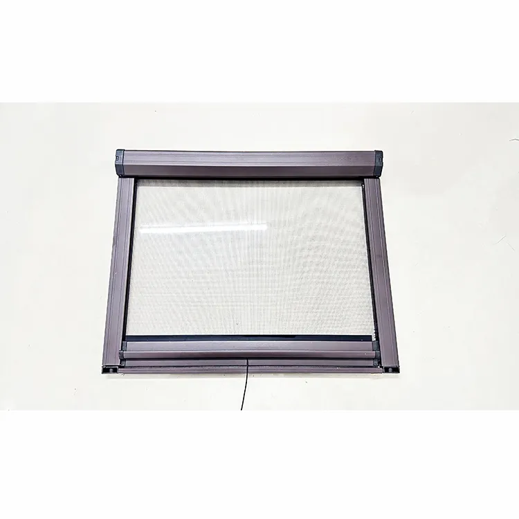 Haddeleme geri çekilebilir cibinlik pencere böcek Fly ekran için özelleştirilmiş alüminyum profil fiberglas böcek ekran