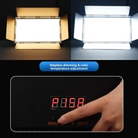 Luz LED HD Digital Plana para Fotografía, Temperatura de Color Ajustable, Control DMX, 100W, Luz Suave, IP22, 110V-240V