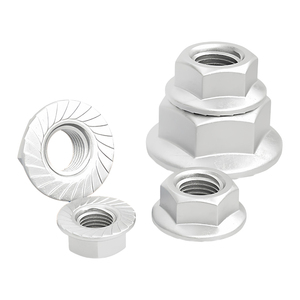 Tuercas hexagonales de brida Dacromet de alta resistencia Grado 10 con dientes dentados de bloqueo, sujetadores de acero al carbono para resistencia a la vibración - Product Image 2