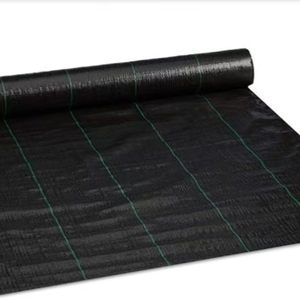 Toile de paillage en polypropylène tissé pour le contrôle des adventices en agriculture, noire - Product Image 5
