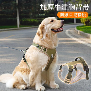 Harnais pour chien de style gilet, réglable, respirant, rembourré, confortable pour les chiens de taille moyenne et grande - Product Image 4